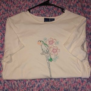 M embroidered vintage top